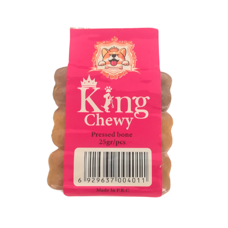 تشویقی سگ استخوان ژلاتینی برند king chewy کینگ چوی 3 عددی