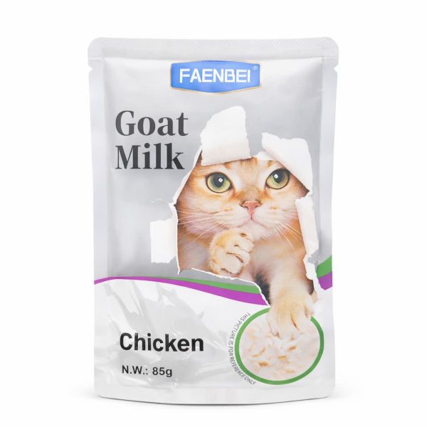 پوچ گربه فنبی (FAENBEI) شیر بز با مرغ 85 گرمی