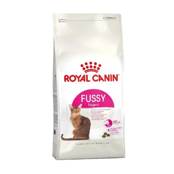 غذای خشک گربه فاسی اگزیجنت رویال کنین حساس به طعم Royal Canin Fussy Exigent Dry Cat Food 2Kg