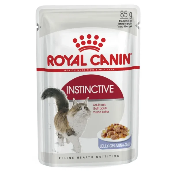پوچ گربه بالغ بالای 7 سال اینستنکتیو رویال کنین در ژله Royal Canin Instinctive Pouch Adult +7 Wet Cat Food In Jelly