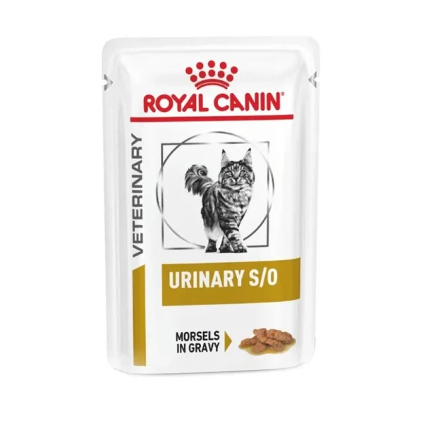 پوچ گربه رویال کنین مناسب مشکلات مجاری ادراری Royal Canin Urinary S/O Pouch Wet Cat Food In Gravy